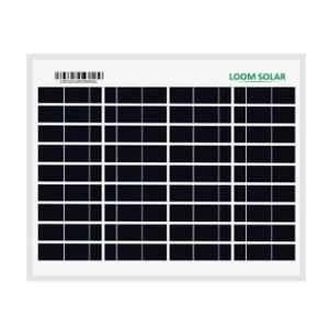 Loom Solar 12V 10W Poly Crystalline Solar Panel with 25 Years Warranty for Mobile Charging, LS10W
