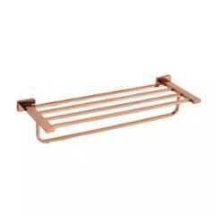Cera Bold 600mm Stainless Steel 304 Rose Gold Wall Mount Towel Rack, F5013121RG