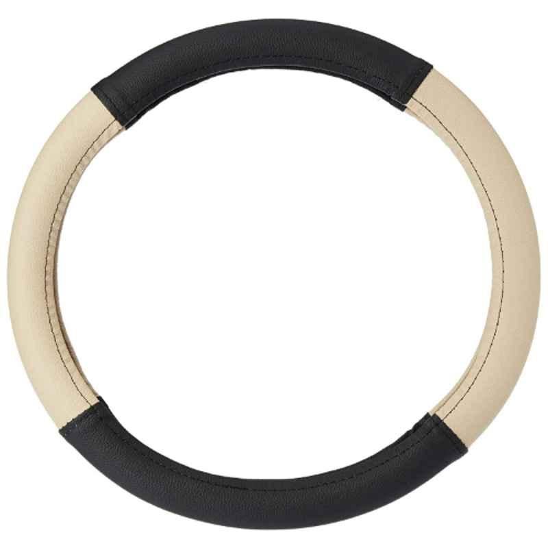 Buy Enexoya SC105328 10 inch Leather Black & Beige Stichable Car Steering  Cover for Fiat Linea, 105328 Online At Best Price On Moglix