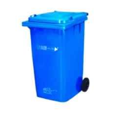 Contenur 120L Blue Plastic Dustbin with 2 Wheels, DWB-120-EUR-B