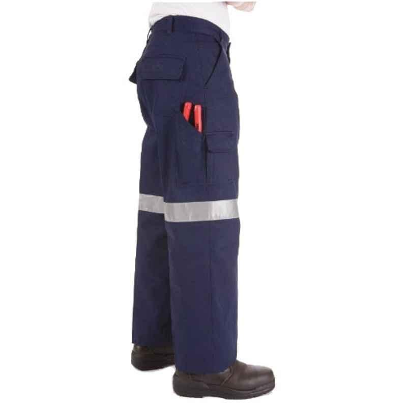Superb Uniforms Cotton High Visibility Mechanic Work Trouser, SUWHVEMTP007, Size: 40 inch