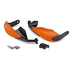 AOW Unbreakable And Flexible Handlebar Hand Guard Universal For All Bikes (Orange)