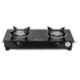 Fogger Nano 2 Burner Manual Ignition Gas Stove with Glass Top, FGN-214-CI