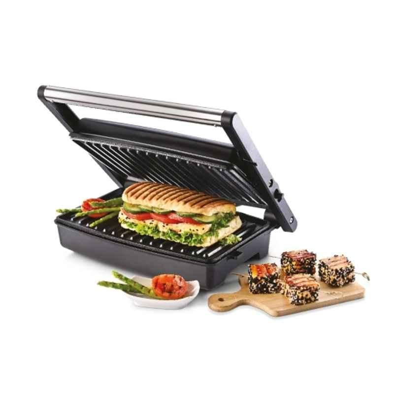 Usha iChef 1500W 2 Slice Stainless Steel Black Sandwich Grill, 40015ICHEFSG270N