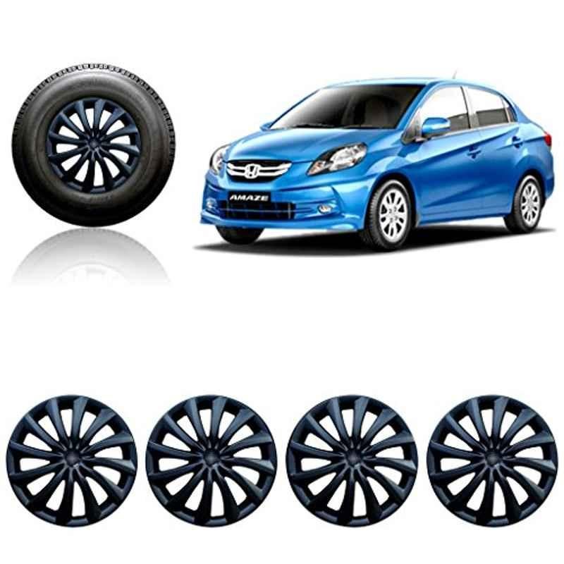 Auto Pearl 4 Pcs 14 inch Black Press Fitting Wheel Cover Set for Hyundai Amaze Type-1