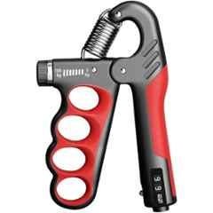 Shopeleven 5-100kg ABS Red & Black Finger Grip Trainer with Mechanical Counter