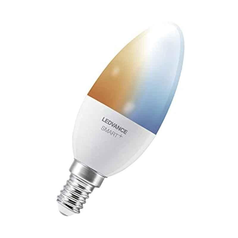 Ledvance 5W 2700-6500K Tunable White SMART+ Candle LED Lamp, SMARTBTB40TW 5W/820 230VFR E144X1 LEDV