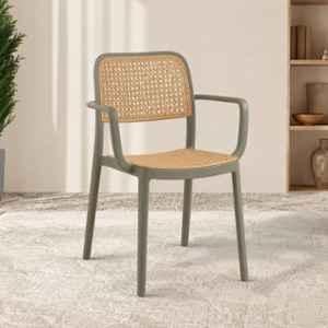 CELLBELL WeaveX Plastic Grey Armrest Chair