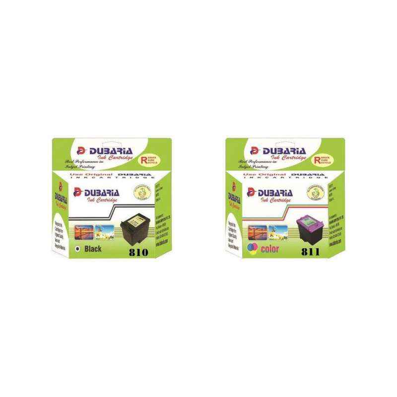Dubaria Combo of 810 & 811 Ink Cartridge For Canon Printers