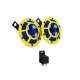 Hella Yellow Panther Bike Horn Set with Relay For Bajaj Pulsar 150 DTSi Type 3