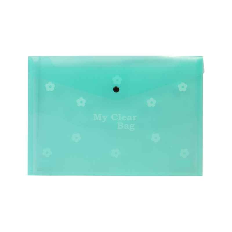 Saya Tr. Green My Clear Bag Flower, Dimensions: 340 x 15 x 350 mm, Weight: 360 g (Pack of 12)