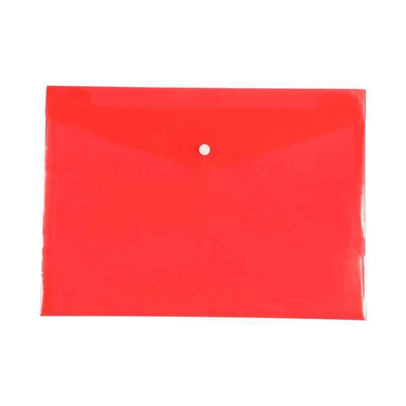 Saya Tr. Red My Clear Bag Plain, Dimensions: 340 x 15 x 350 mm, Weight: 30 g (Pack of 12)