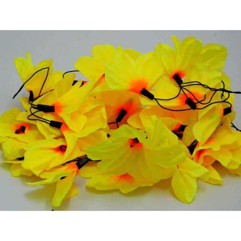 Tucasa Yellow Flower String Light, DW-18 (Pack of 2)