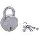Link 65mm 7 Lever Double Locking Steel Padlock with 3 Keys, Round 65