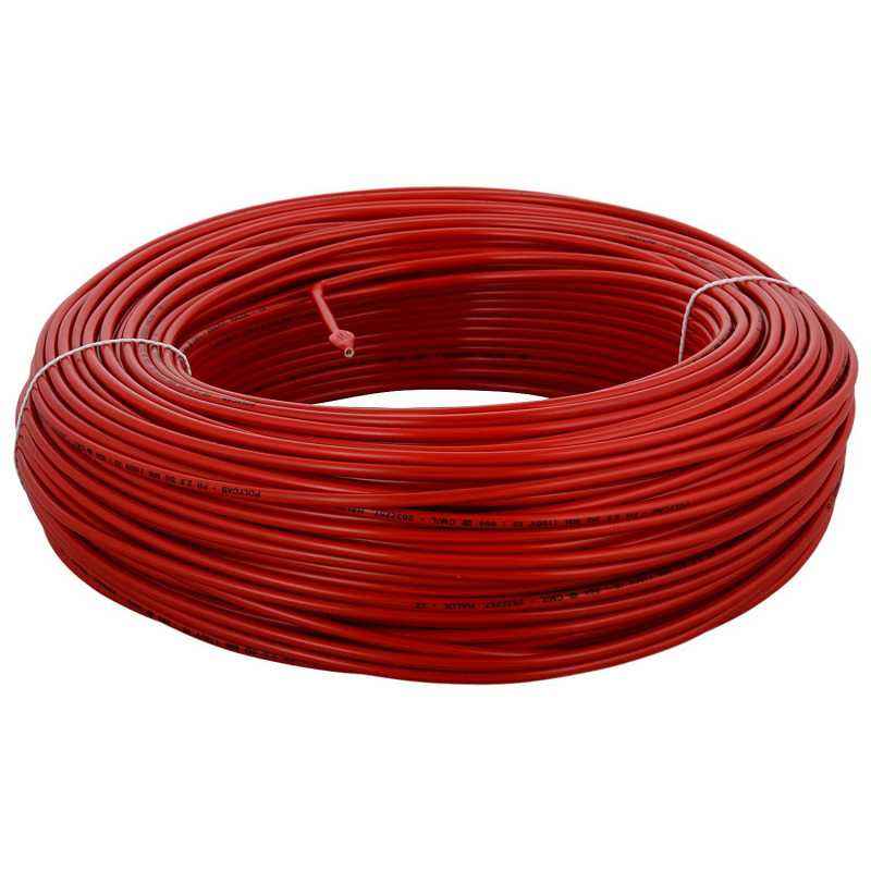 BCI 90 m Red PVC Insulated Unsheathed Flexible Copper Cable, 4.0 sqmm