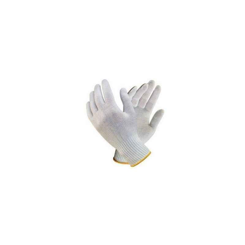 Nova Safe Cotton Knitted Hand Gloves, 25-35 g (Pack of 5)
