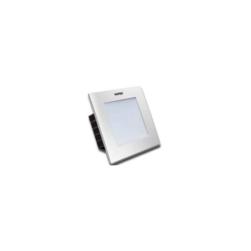 Wipro Garnet 6W White Square LED Downlighter, D310627 (Pack of 10)