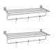 Abyss ABDY-0388 24 Inch Glossy Finish Stainless Steel Bathroom Towel Rack (Pack of 2)