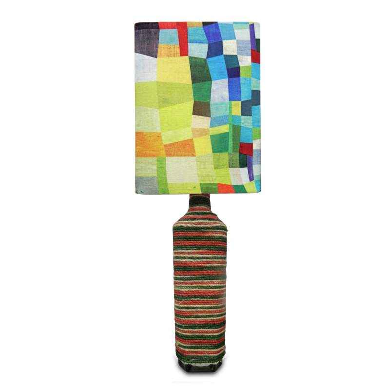 What Scrap Rope Square Checkers Table Lamp