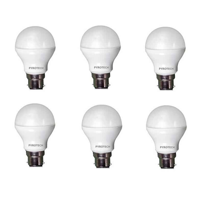 Pyrotech 9W Cool White LED Bulb, PELB09X6CW (Pack of 6)