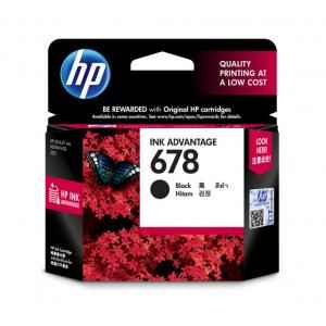 HP 678 Black Original Ink Advantage Cartridge, CZ107AA