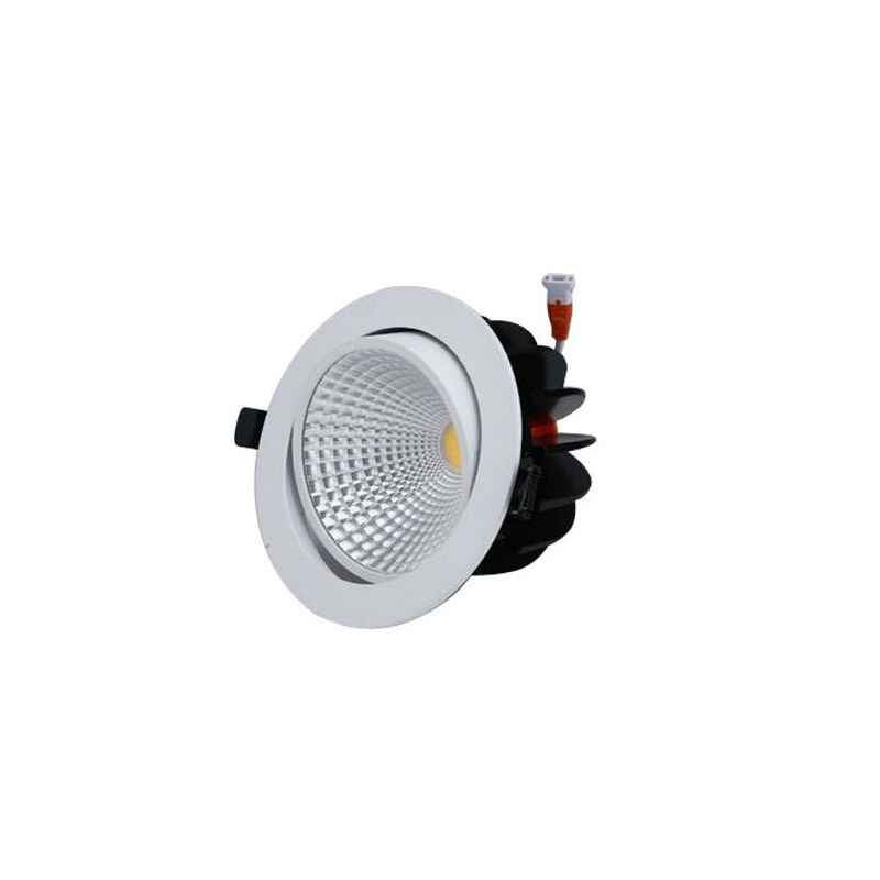 Itelec Omega Star 20W Daylight Round COB LED Downlight, ITOMS 20 RD WH
