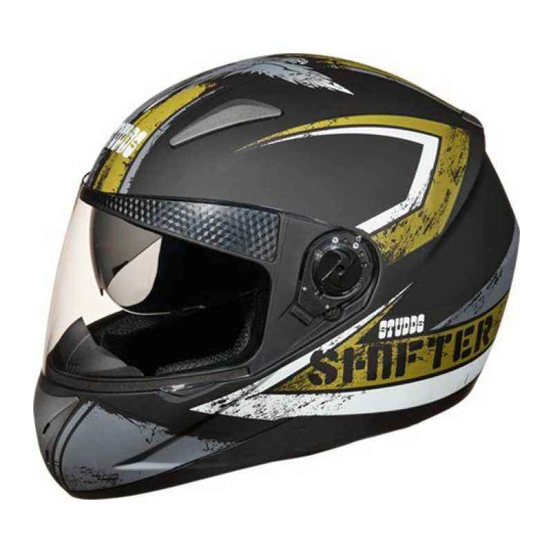Studds Shifter D1 Motorsports Green Full Face Helmet, Size (Large, 580 mm)