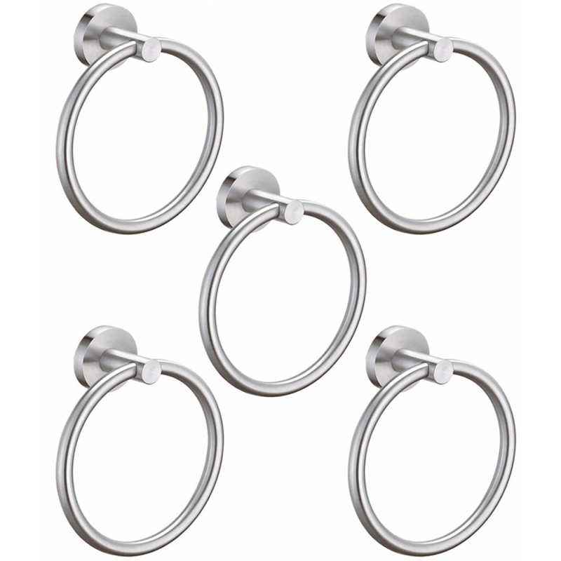 Doyours 5 Pieces Stainless Steel Round Towel Ring Set, DY-0669