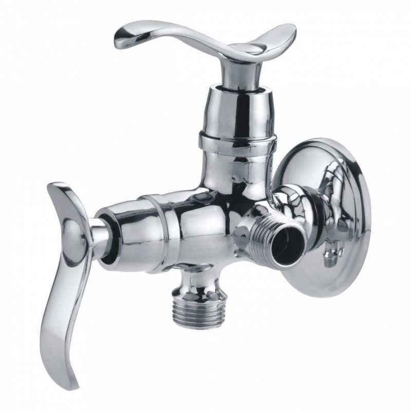 Riva Chrome Plated 2-in-1 Angle Valve with Flange, LC24