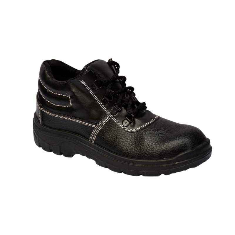 Timberwood PVC GOLD Steel Toe Black Safety Shoes, Size: 6