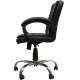 Mezonite Medium Back Leatherette Black Office Chair (Pack of 2)