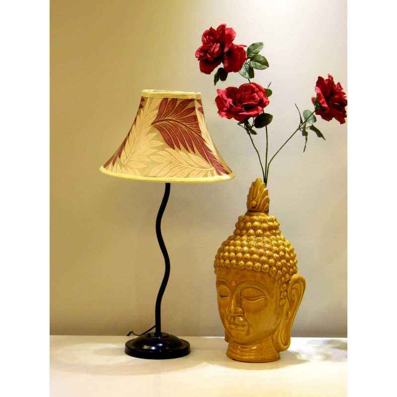 Tucasa Table Lamp with Polysilk Shade, LG-242, Weight: 600 g