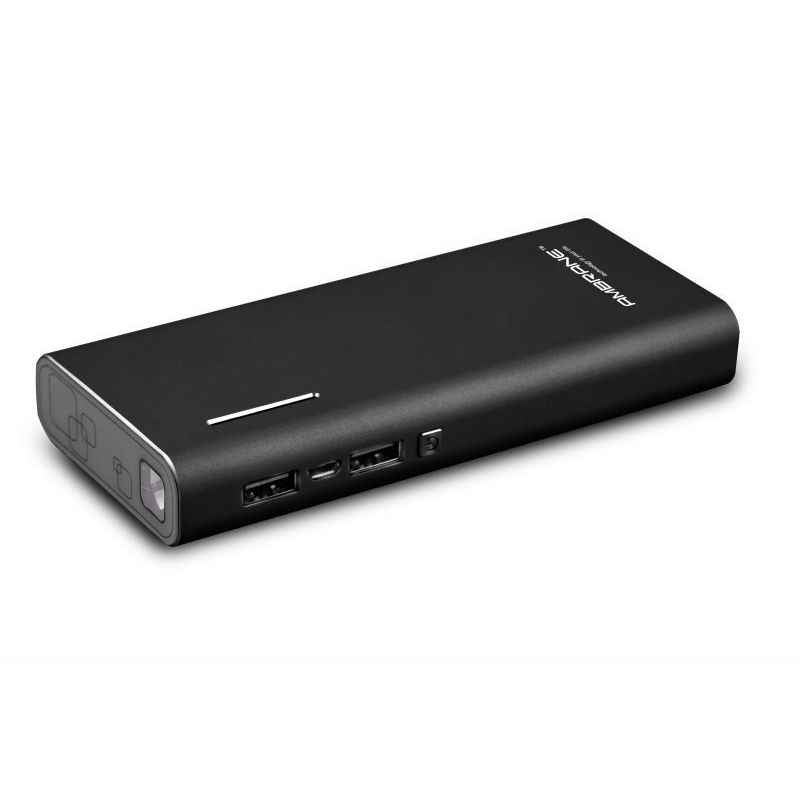 Ambrane 13000mAh Dual Port Black Power Bank, P-1313