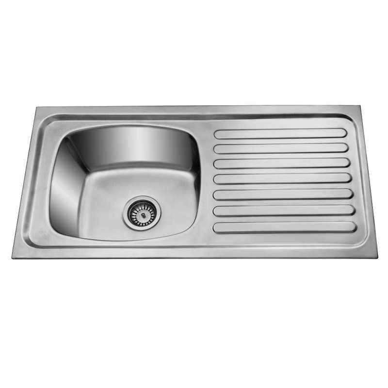 Jayna Jupiter SBSD 01 (A) Glossy Sink With Drain Board, Size: 30 x 20 in