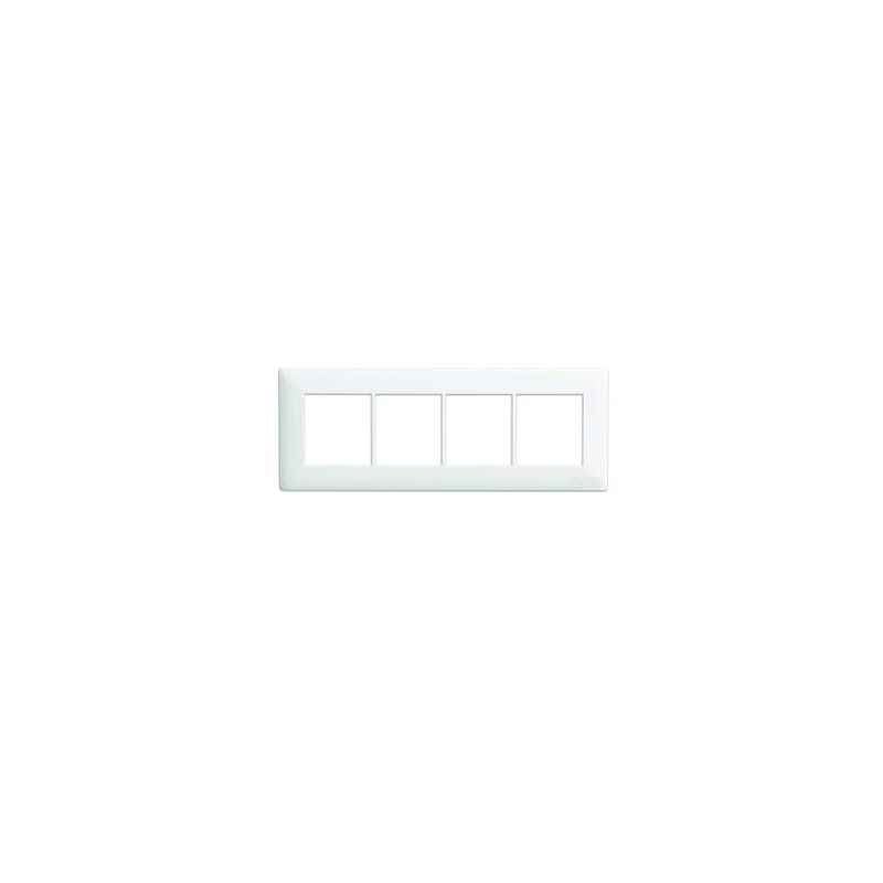 Standard 8M Horizontal White Ivy Cover Plate, ASYPLCWH08