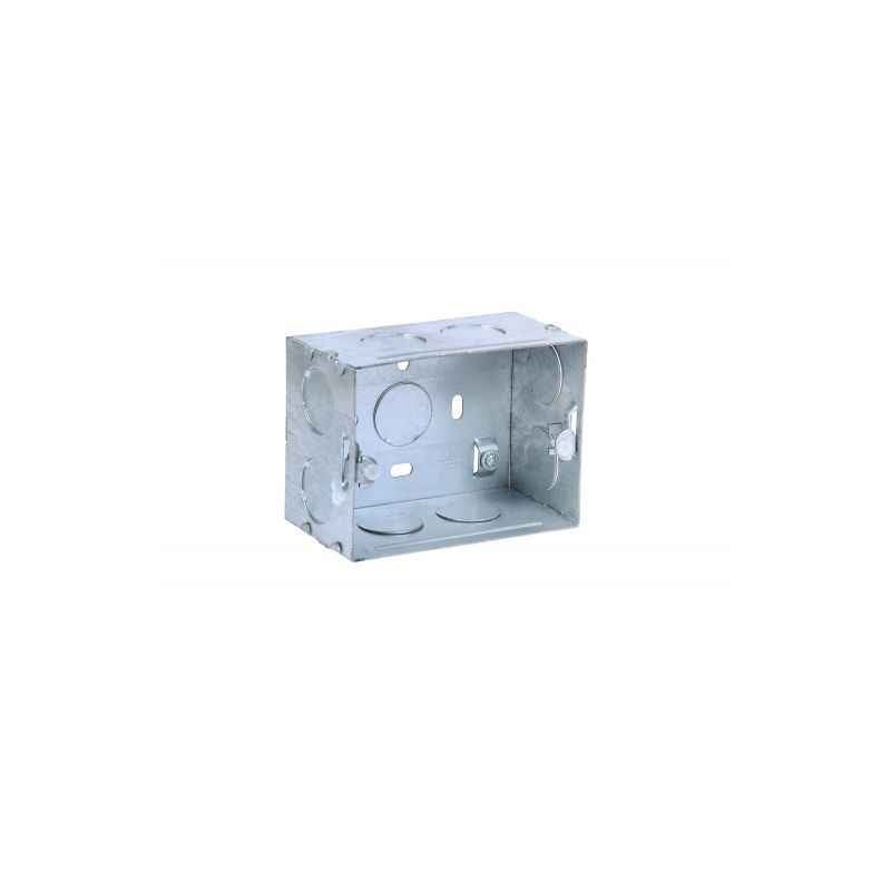 GM Flush Mounting Metal Gang Box, JM-03-002, Dimension: 102x75x50 mm