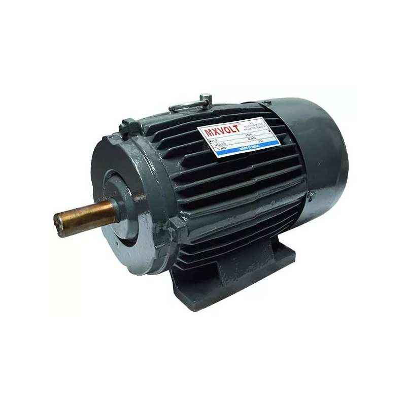 MXVOLT 1 HP 4 Pole Three Phase Foot Mounted Induction Motor
