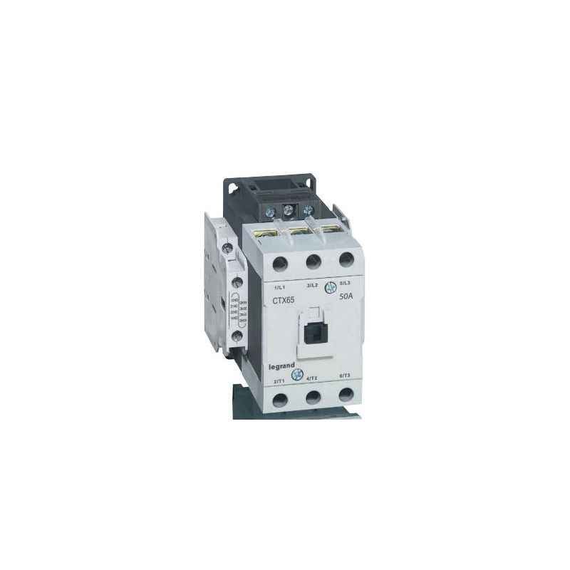 Legrand 3 Pole Contactors CTX³ 65 Screw Terminal Integrated Auxiliary Contacts 2 NO + 2 NC, 4161 40