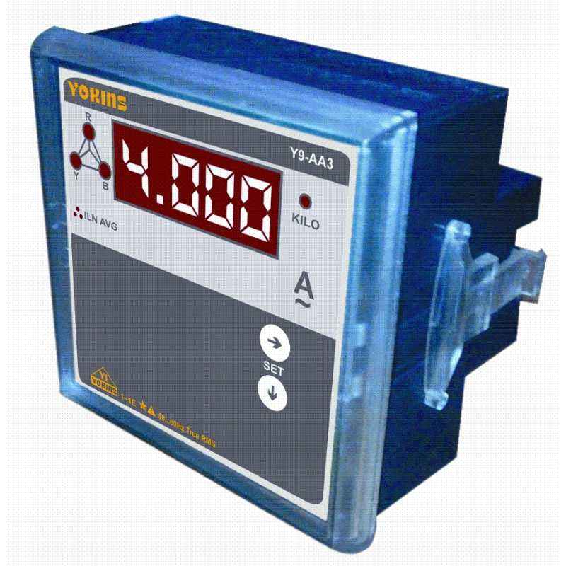 Yokins 5A AC CT Selectable Three Phase Digital Ammeter, Y9-AA3