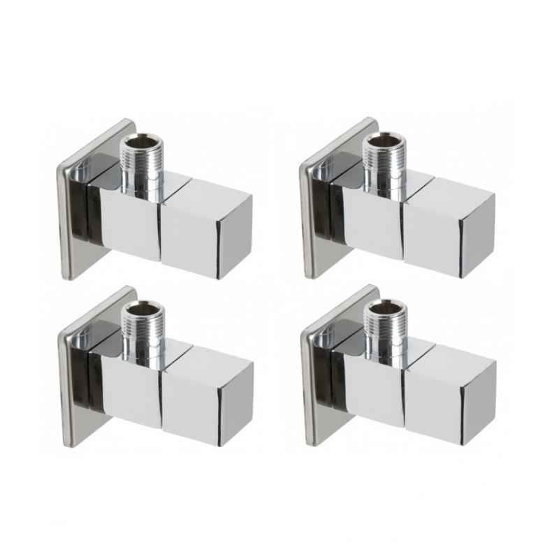 Snowbell Square Brass Angle Faucet (Pack of 4)