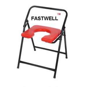 Shakuntla Fastwell Commode Folding Stool with Front Open Heavy Made