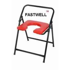 Shakuntla Fastwell Commode Folding Stool with Front Open Heavy Made