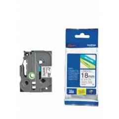 Brother TZe-241 18mm Black on White Labelling Tape Cassette, Length: 8 m