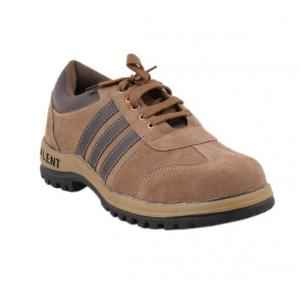 Neosafe Talent A5008 Low Ankle Steel Toe Sporty Brown Work Safety Shoes, Size: 10