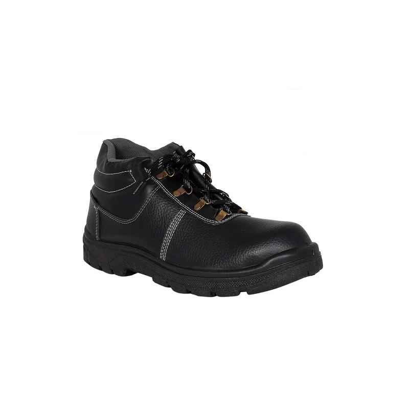 Neosafe Rock A5004 Low Ankle Steel Toe Black Safety Shoes, Size: 7