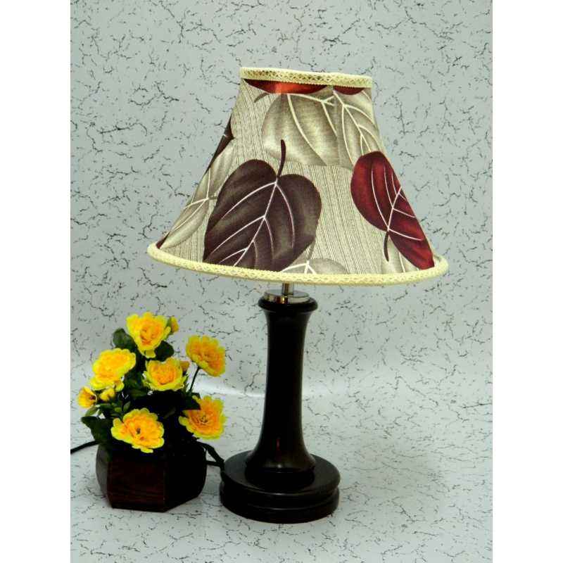 Tucasa Fashionable Wooden Table Lamp with Multicolor Shade, LG-1022