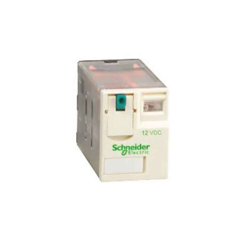 Schneider Electric 3A 12VDC Plug in Miniature Relay With Low Level Contact And LED, RXM4GB2JD