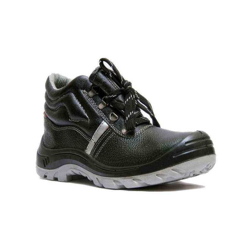 Hillson Stamina Steel Toe Black Safety Shoes, Size: 9