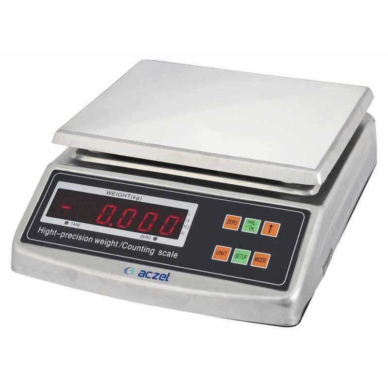 Aczet CG 10S Stainless Steel Table Top Scale, Capacity: 10 kg