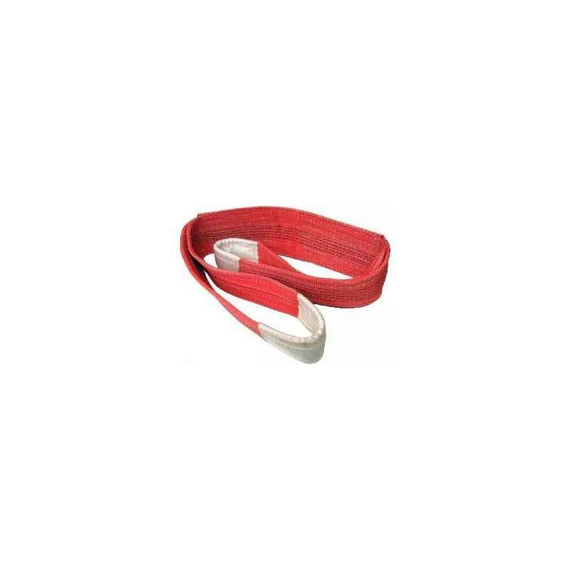 Ferreterro 5 Ton 1m Red Double Ply Flat Polyester Webbing Sling